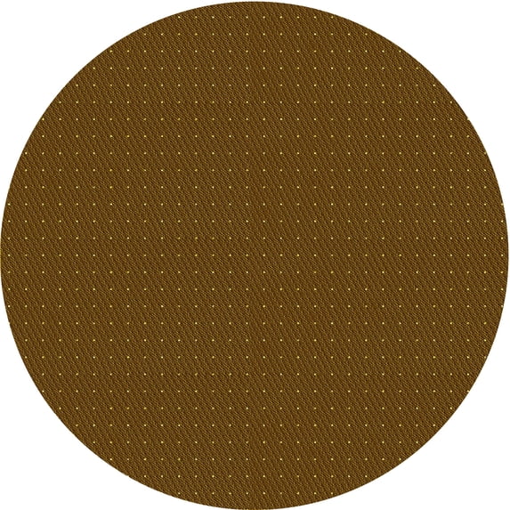 Ahgly Company Indoor Round Patterned Blood Red Brown Area Rugs, 3' Round