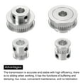 thumbnail image 4 of Uxcell Timing Pulley 20&40 Teeth 8mm Bore Synchronous Wheel with Belt and Wrench for 3D Printer, CNC Machine, 4 of 6