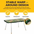 thumbnail image 4 of St Patricks Day Table Cloths for 8 Foot Rectangle Tables, Watercolor Dogs Green Shamrock Wood Grain Patio Waterproof Elastic Fitted Tablecloths, Washable Rectangular Table Cover for Camping, 4 of 8