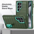 thumbnail image 6 of Decase for Samsung Galaxy S24 Plus/+,Hybrid Protective Case [Hard PC + Soft TPU] Cover with Hidden Kickstand,Military Grade Shockproof Phone Case for Galaxy S24 Plus/+,Darkgreen+Mint, 6 of 9