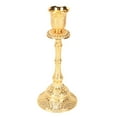 thumbnail image 2 of Candelabro decorativo Nikou candelabro dorado candelabro de pilar de metal vintage, 2 of 9