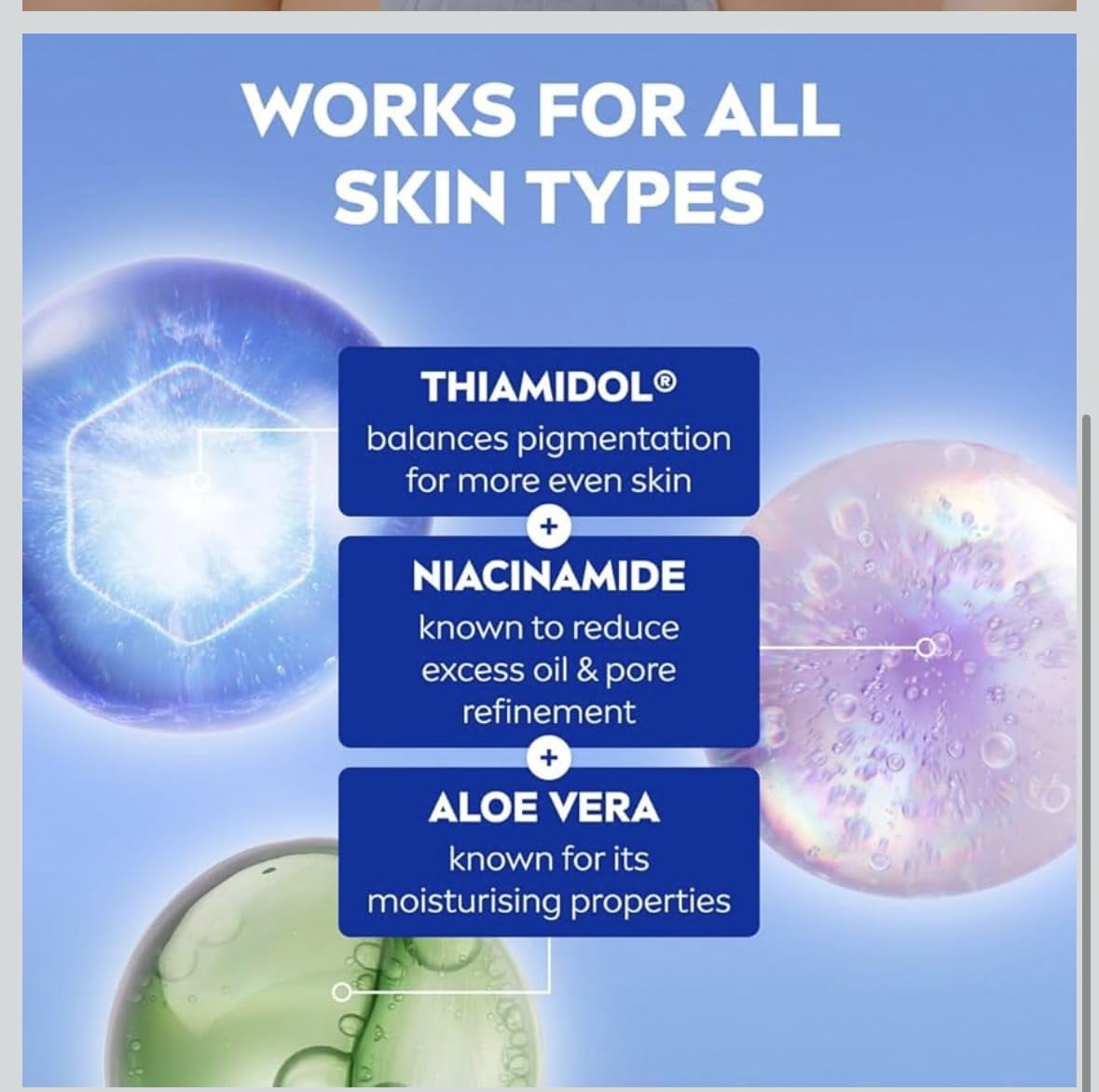 NIVEA Luminous630 Skin Glow Face Serum with Thiamidol, Niacinamide & Hyaluronic Acid, Lightweight Daily Brightening Serum, 7ml x 6