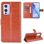 QiongNi Case for OnePlus 9 5G Case Cover,Case for 1+ 9 Leather Case,Flip Leather Wallet Cover Case for OnePlus 9 5G