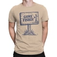 thumbnail image 2 of Gone Fishin' Sign Men's T-shirt, 2 of 3