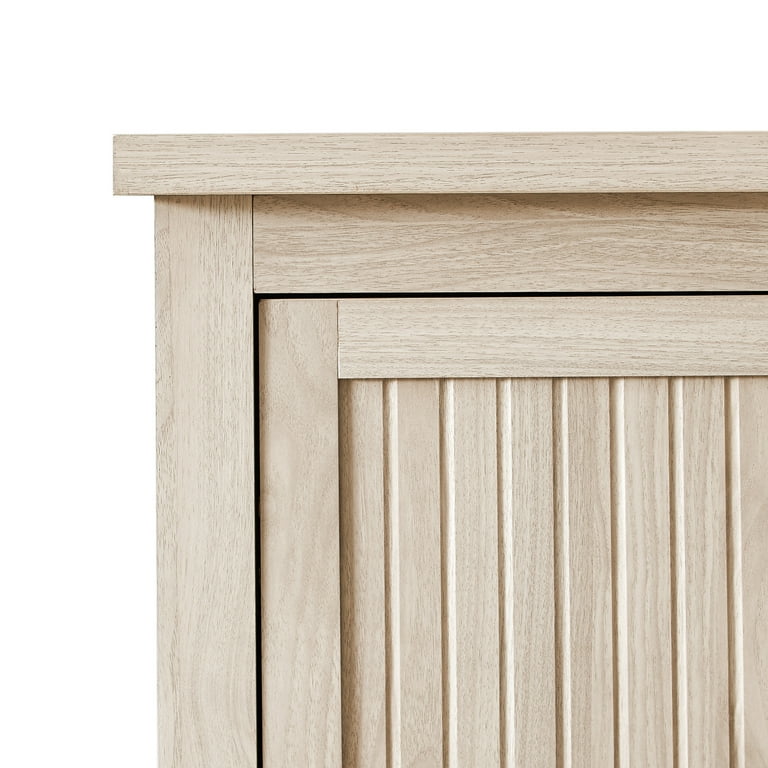 Walker Edison Coastal 4 Drawer, 1 Door Wardrobe, Birch