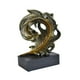 thumbnail image 4 of Estatua de plumas, figura de resina, artesanía, regalo de cumpleaños, obra de arte, adorno decorativo Negro y oro, 4 of 9