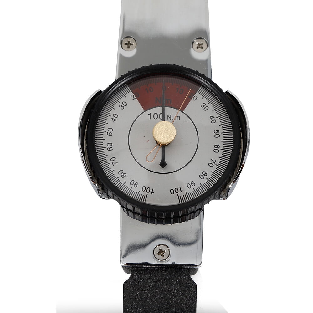 Portable High Accuracy Dial Indicator Torque Wrench Testing 0-100n.M 12*1.6*1.2inch, for The Machining Field, Automobile Repair Field, Aviation Field