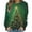 Green, variant on Womens Fashion Casual Christmas Printed Comfy Blouses Tee Tshirts 2025 Women's Printed Loose Round Neck Sweatshirt
