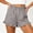 Brown, variant on Plaid Shorts Y2k Trendy Shorts Women's Ruffled High Waist Plaid Shorts with Belted Detail and Side Pockets Pink 2X