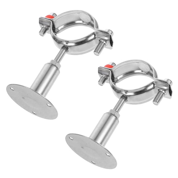 Homoyoyo Stainless Steel Pipe Support Bracket, , 2 Pieces, , Easy Installation, Versatile Use for Plumbing and Home