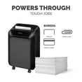thumbnail image 4 of Fellowes Powershred LX210 16 Sheet Micro-Cut Heavy Duty Paper Shredder for Office, Black, 14.13 " H, 4 of 8