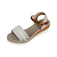 thumbnail image 2 of Maoxin Women's Sandals Fashion Casual Summer New Style Fish Mouth Wedge Heel Thick Bottom Sandals Sandals for Women White 39, 2 of 8