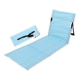 thumbnail image 2 of Respaldo de camping plegable, cómodo cojín para asiento de playa, fácil de transportar, asiento de suelo Azul claro, 2 of 8