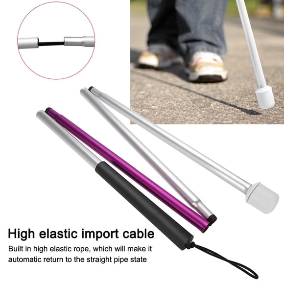 Muleta De Caña Reflectante Plegable Anti Shock Skink Skink Stick Para Personajes Ciegas