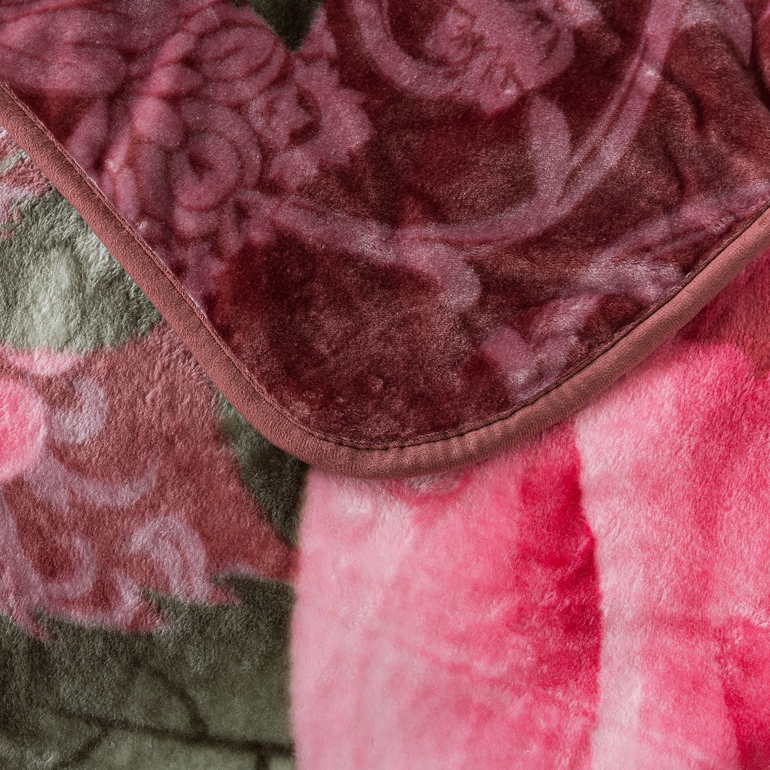 MERRY HOME Luxury Fleece Plush Blanket 4 LB Korean Mink Blanket Queen 75 x 91 Super Soft and Warm Lightweight and Cozy Fuzzy Fleece Blanket for Bed Walmart