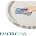 thumbnail image 5 of Silicone Bathroom Tray Round Kitchen Counter Organizer Decorative Vanity Accessories Coffee Table Decor for Perfume, Candle, Soap Dish, 12 Inch, Beige, 5 of 11