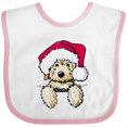 thumbnail image 3 of Inktastic Kiniart Christmas Goldendoodle Boys or Girls Baby Bib, 3 of 4