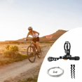thumbnail image 1 of DYNWAVECA Dropper Post Lever Adjustable Control Remote Accessory Mechanical Seatpost Remote Lever Shifter with Cable for Riding black 22.2mm, 1 of 10