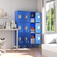 thumbnail image 5 of 66" Metal Lockers for Employees 3 Tier Storage Locker with Doors and Shelves,Steel Lockable Cabinet with Hooks Gray Tall Locker for School Office Gym Home Garage, 5 of 6