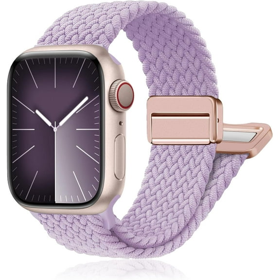 PINHEN Magnetic Woven Stretch Loop - Compatible with Apple Watch Band 40mm 41mm 44mm 45mm iWatch Band Ultra/2 49mm 38mm 42mm, Stretch Woven Nylon Band for Apple watch Series 9 8 7 6 5 4 3 2 SE