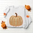 thumbnail image 7 of HongQid Crew Neck Sweatshirts Women Graphic Fall Pumpkin Thanksgiving Pullover Tops Oversized Winter Autumn Season Shirts Sequin Halloween Funny Cute Long Sleeve Tops, 7 of 7