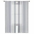 thumbnail image 3 of ERUNPONLY Grey Striped Sheer Curtains 84 Inch Length 2 Panels Set, Modern Geometric Abstract Art Contemporary Voile Window Treatment Curtains Sheers Drapes for Bedroom/Living Room/Kitchen 52"x84"x2, 3 of 7