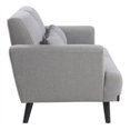thumbnail image 4 of Blake Upholstered Loveseat with Track Arms Sharkskin and Dark Brown, 4 of 7