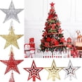 thumbnail image 2 of Adorno de árbol de Navidad para el hogar, adorno de estrella con purpurina dorada, decoración de Año Nuevo, 2023, 2024, 2 of 4