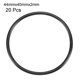 thumbnail image 2 of 20 piezas de anillo de sellado en forma de O negro de 40 mm x 2 mm resistente al aceite de goma NBR, 2 of 3