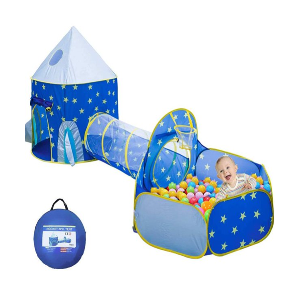 3IN1 Children Kids Baby Play Tent &Tunnel Ball Pit Playhouse Pop Up Playtent Kh 
