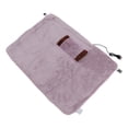 thumbnail image 3 of Heated Warm Shawl, Wide Applications USB Flannel Heating Blanket Multifunctional Fast Heating Safe  For Home Brown,Pinkish Purple, 3 of 8