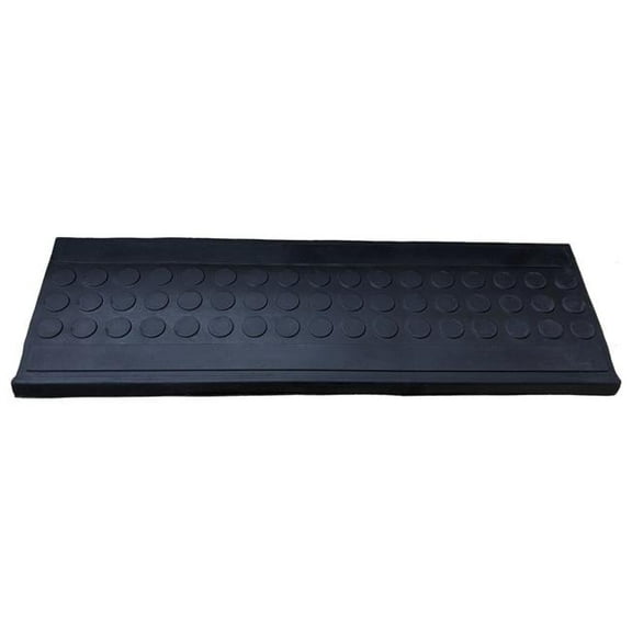 HomeRoots 576951 9 x 30 in. Black Rubber Outdoor Door Mat