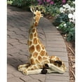 thumbnail image 1 of Design Toscano EU1015 Zari The Resting Giraffe African Decor Garden Statue, 20 Inch, Full Color, 1 of 2