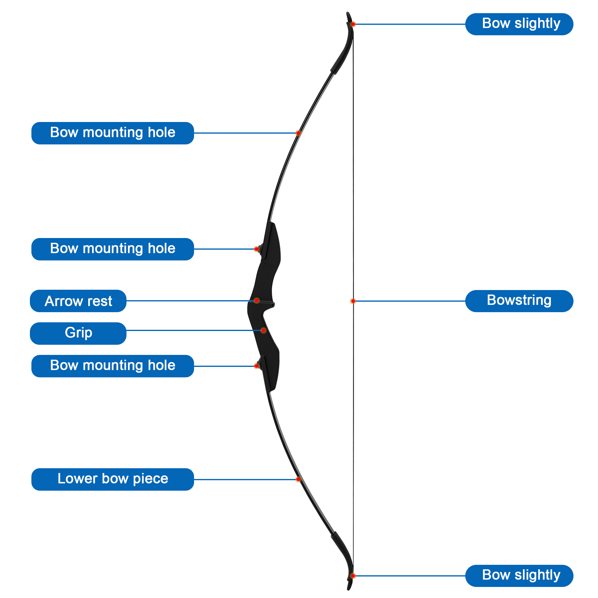 Petoto Recurve Bow and Arrow Set, Takedown Recurve Bows Archery for Adults Left and Right Hands 40lbs Archery Set
