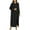 Black, variant on ZQUUVOU Women's 2 Piece Set Basic Bodycon Crew Neck Sleeveless Casual Midi Tank Dress And Open Front Coat Black