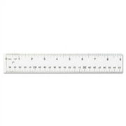 Clear Flexible Acrylic Ruler, Standard/metric, 18" Long, Clear | Bundle of 2 Each