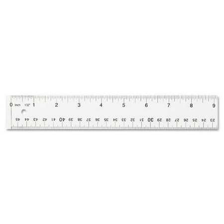Clear Flexible Acrylic Ruler, Standard/metric, 18" Long, Clear | Bundle of 2 Each