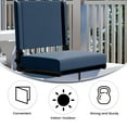 thumbnail image 4 of Flash Furniture Grandstand Folding Stadium Chair, Navy, 4 of 14