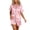Pink, variant on FAIWAD Satin Pajamas for Women Short Sleeve Sleepwear Pjs Sets 2 Piece Button Down Loungewear Matching Shorts