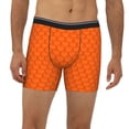 thumbnail image 2 of Salouo Orange Scales Pattern Men's Boxer Briefs, Soft & Breathable Underwear Elastic Waistband Briefs for Men,1-Pack, 2 of 7
