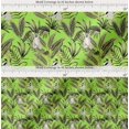 thumbnail image 2 of Soimoi Cotton Voile Fabric Leaves & Lemur Animal Printed Craft Fabric by The Yard 56 Inch Wide, 2 of 7