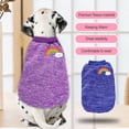 thumbnail image 3 of Greeniant Ropa para perros, chaleco para cachorros, sin hebillas, varios tamaños, ropa para cachorros, camisa, disfraces, atuendo, camisetas elásticas Ropa para mascotas Azul oscuro XXS Greeniant PT003804-29B, 3 of 6