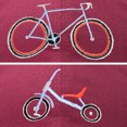 thumbnail image 2 of DALIX Father Son Bicycle Tricycle Matching Ball Cap Embroidered Hat Set in Maroon, 2 of 7