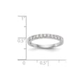 thumbnail image 7 of 14k White Gold Round Diamond Wedding Band 2.5mm Classic Anniversary Ring 1/3 Ct., 7 of 7