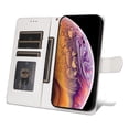 thumbnail image 6 of JTCASES Compatible with iPhone X/iPhone Xs 5.8 inch Case Wallet Flip Folio Case [Kickstand] with RFID Blocking Card Holders [Shockproof] and Wrist Strap Phone Cover for Men Women Girls, White, 6 of 12