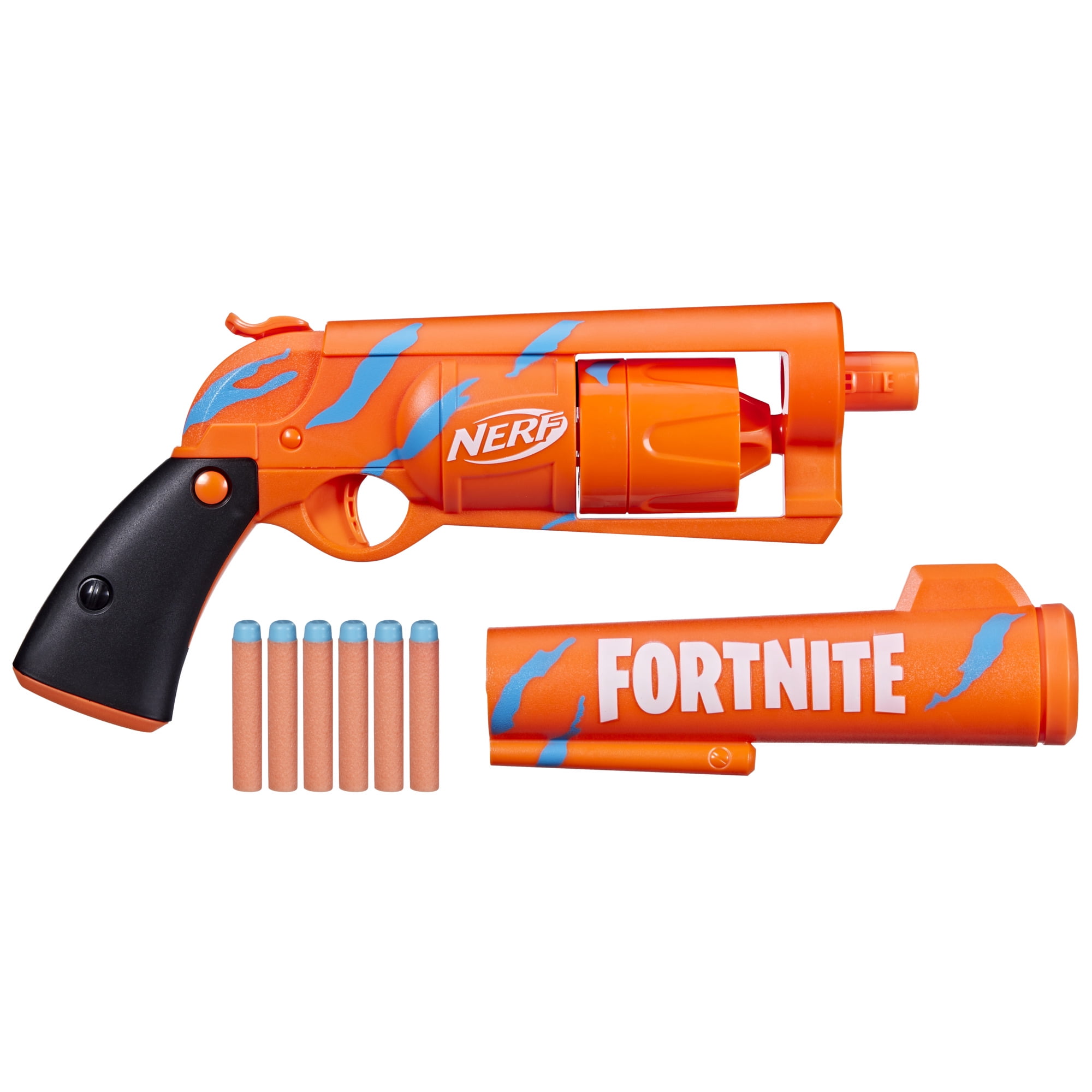 Lançador de Dardos Nerf Fortnite 6-SH Hasbro 7 Peças com