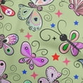 thumbnail image 1 of oneOone Polyester Spandex Light Green Fabric Butterflies Craft Projects Decor Fabric Printed By The Yard 56 Inch Wide-J2, 1 of 5