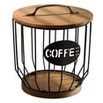 thumbnail image 2 of jifeng Coffee Pod Holder Accessories Storage Basket for Kitchen Counter Office Home Black, 2 of 8