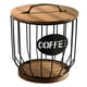 thumbnail image 2 of Organizador de cápsulas de café con tapas, resistente y moderno contenedor de alambre de metal. Negro, 2 of 8