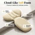 thumbnail image 6 of 1 Pair Anti-Slip Heel Liners for Women Shoes, Soft Cushion Heel Pads for Shoes that are Too Big, Back Heel Cushion Pads Heel Grips Shoe Heel Inserts for Women and Men,Off-white,5.2x3.5", 6 of 9